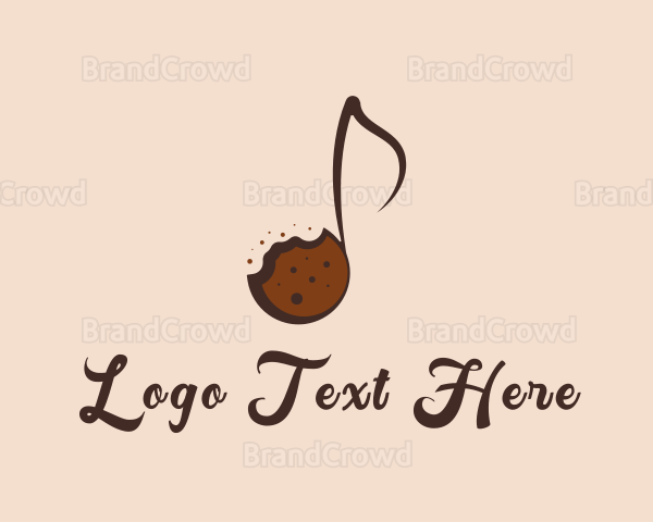 Sweet Cookie Musical Note Logo