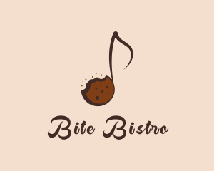 Bite - Sweet Cookie Musical Note logo design