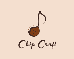 Sweet Cookie Musical Note logo design