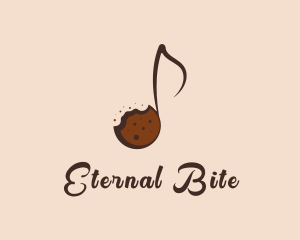 Sweet Cookie Musical Note logo design