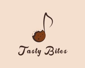 Sweet Cookie Musical Note logo design