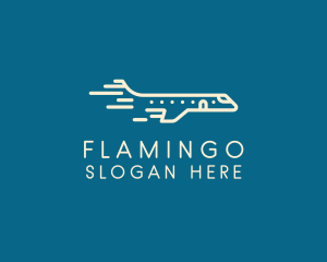 Flying - Fast Flying Jet logo design