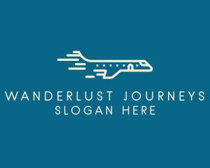 Speed - Fast Flying Jet logo design