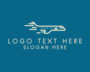 Speed - Fast Flying Jet logo design