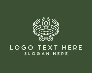 Holistic - Healing Yoga Meditation logo design