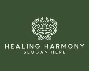 Healing Yoga Meditation logo design