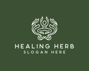 Healing Yoga Meditation logo design