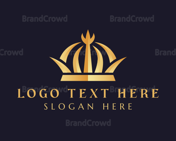 Elegant Gold Crown Jewel Logo
