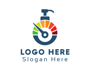 Hygienic - Speedometer Pump Dispenser logo design