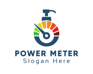 Meter - Speedometer Pump Dispenser logo design