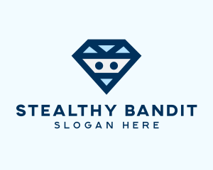 Robber - Diamond Gem Bandit logo design