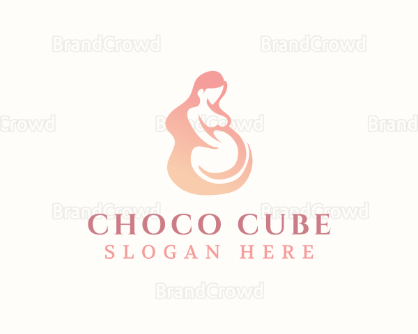 Woman Pregnant Maternity Logo