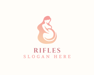 Woman Pregnant Maternity Logo