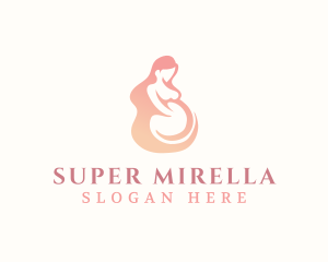 Woman Pregnant Maternity Logo