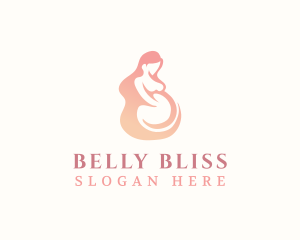 Pregnant - Woman Pregnant Maternity logo design