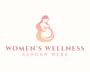 Gynecologist - Woman Pregnant Maternity logo design