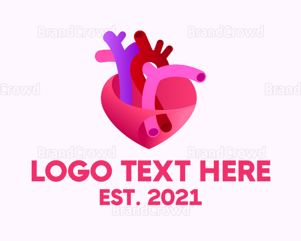 Human Heart Artery Logo