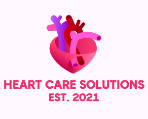 Human Heart Artery  logo design