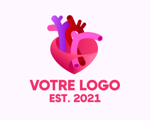Clinic - Human Heart Artery logo design