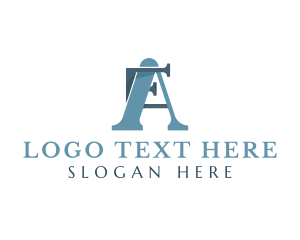 Advisory - Professional Firm Letter AE logo design