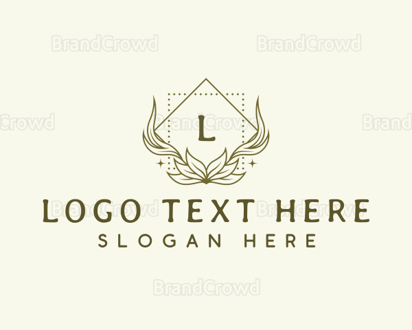 Decorative Floral Crest Logo