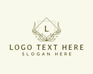 High End - Decorative Floral Crest logo design