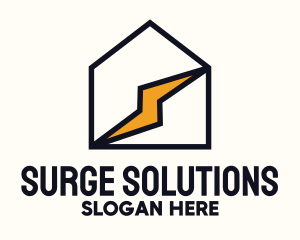 Surge - Lightning House Apartment logo design