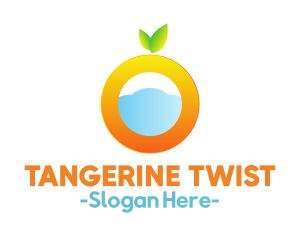 Tangerine - Orange Fruit Cloud logo design