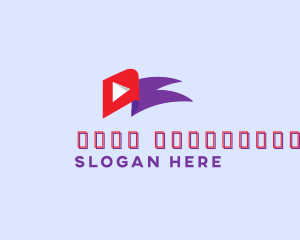 Media Player Flag logo design