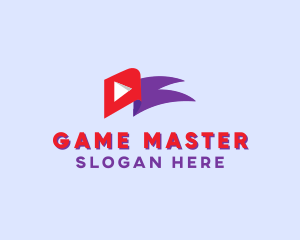 Player - Media Player Flag logo design