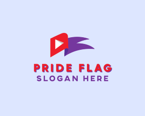 Flag - Media Player Flag logo design
