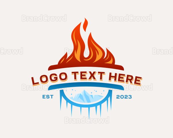 Ice Flame HVAC Logo