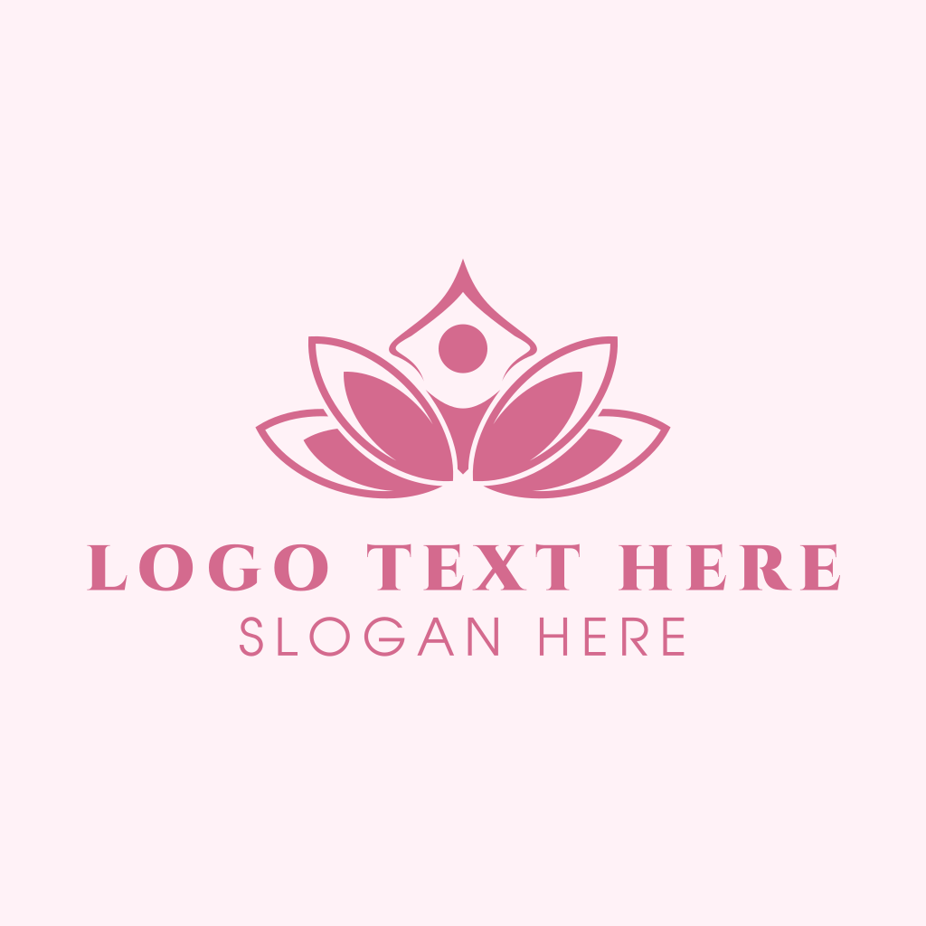 Pink Healing Lotus Logo | BrandCrowd Logo Maker