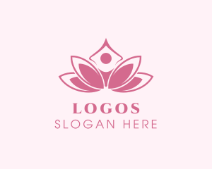 Pink Healing Lotus  Logo