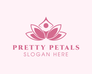 Pink Healing Lotus  logo design