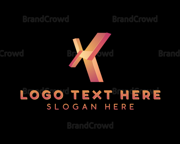 Tech Company Letter X Logo