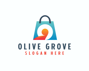 Shopping Bag Letter O logo design