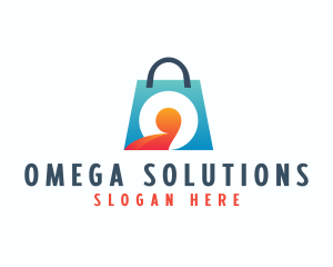 Shopping Bag Letter O logo design