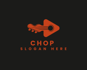 Video - Guitar Music Instrument logo design