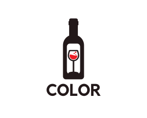 Wine Bottle - Wine Bottle Label logo design