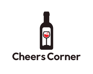 Booze - Wine Bottle Label logo design