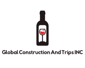 Bar - Wine Bottle Label logo design