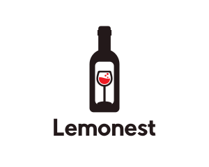 Wine Bottle Label logo design