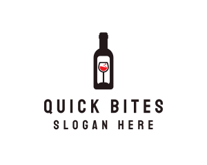 Wine Bottle Label logo design