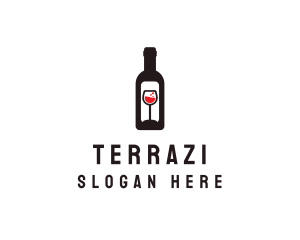 Wine Bottle Label logo design