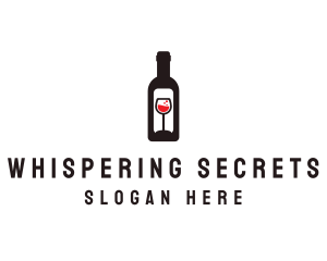 Wine Bottle Label logo design