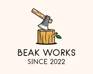 Wood Work Lumberjack  logo design