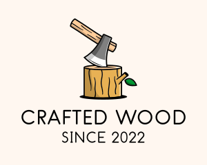 Wood Work Lumberjack  logo design