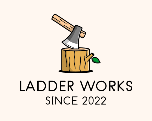 Wood Work Lumberjack  logo design