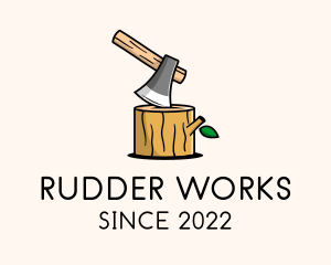 Wood Work Lumberjack  logo design